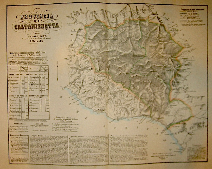 Marzolla Benedetto Provincia di Caltanissetta 1858 Napoli